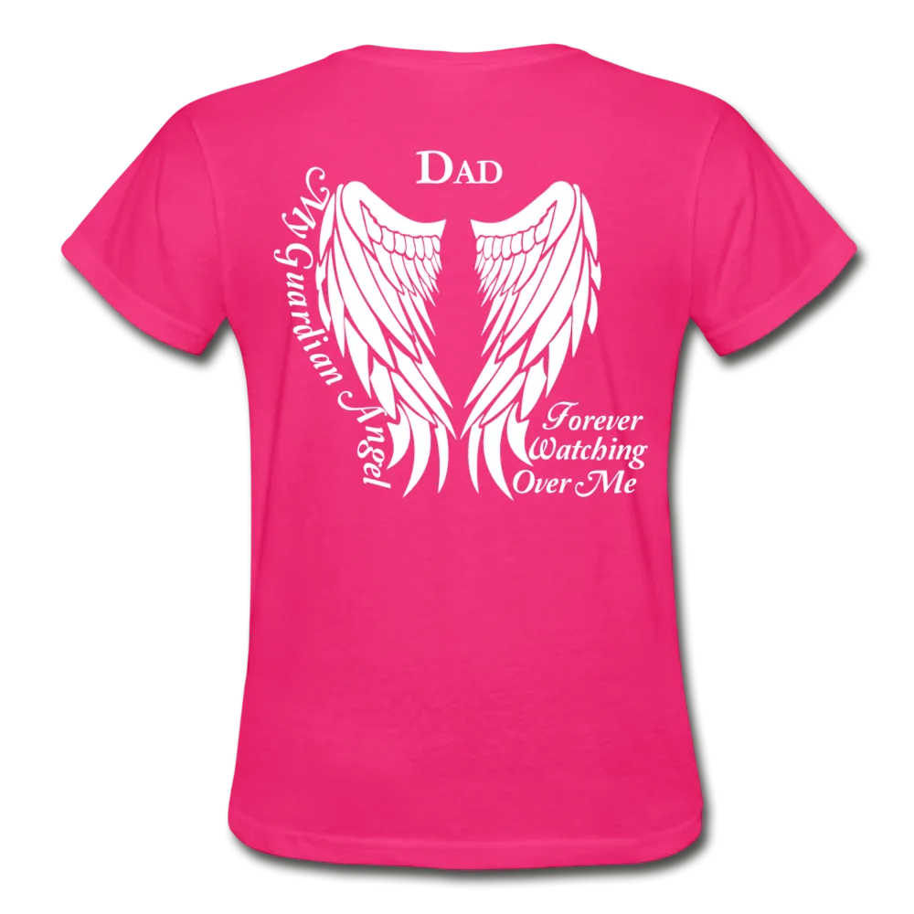 Dad Guardian Angel Gildan Ultra Cotton Ladies T-Shirt