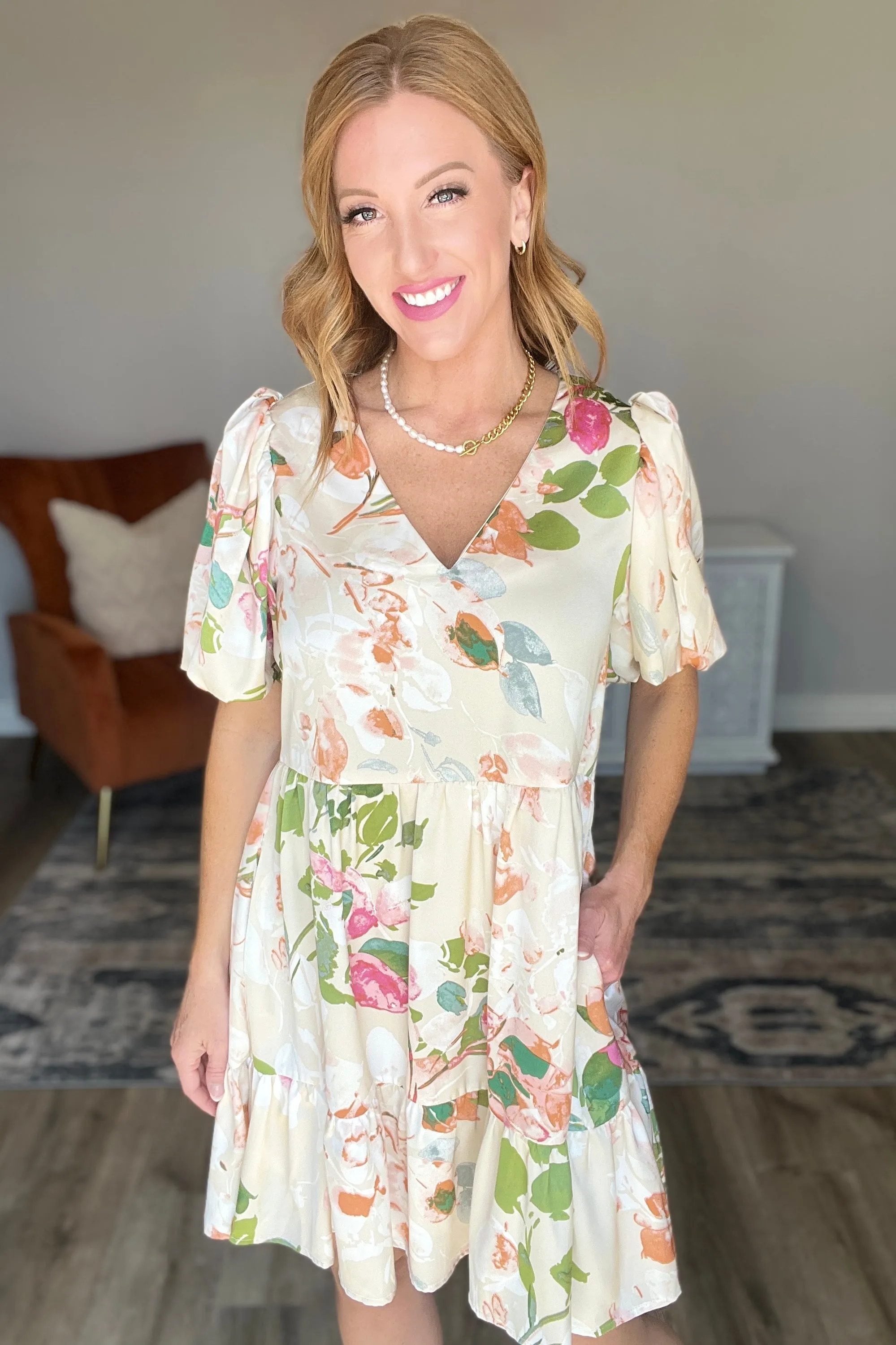 Delightful Surprise Floral Dress