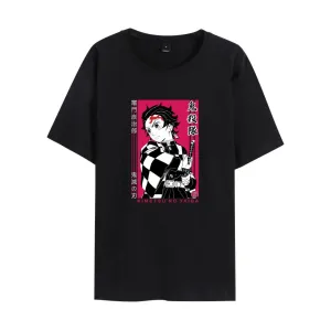 Demon Slayer Tanjiro Kamado Anime T-shirt (Unisex) round-neck
