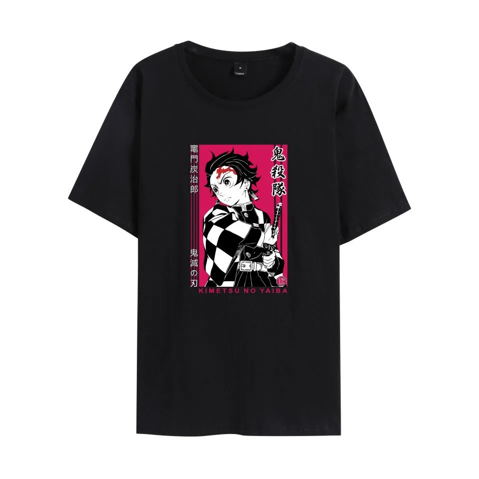 Demon Slayer Tanjiro Kamado Anime T-shirt (Unisex) round-neck