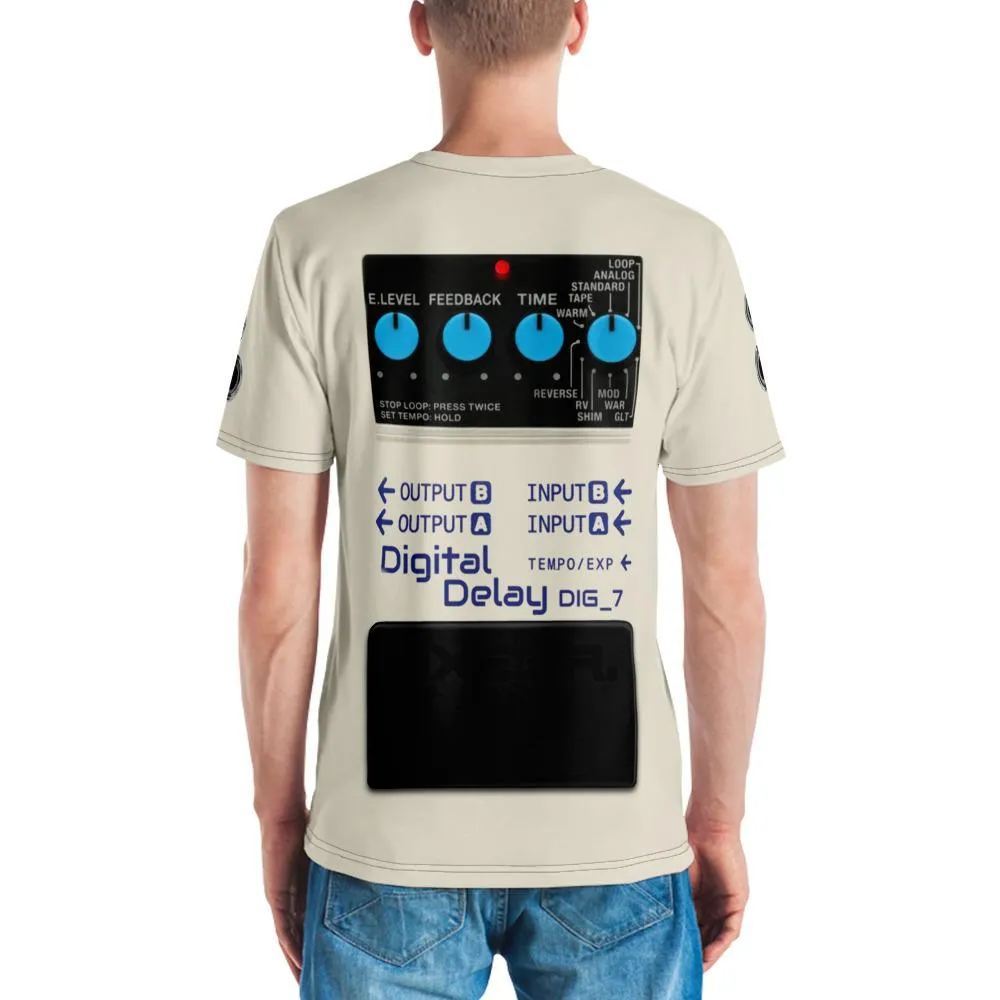 Digital Delay Guitar FX Pedal All-Over T-shirt