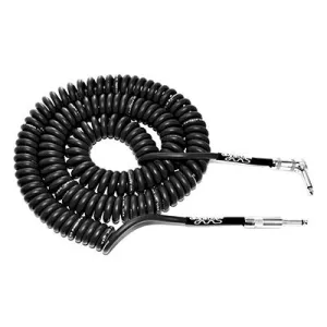 DIVINE NOISE Curly Cable - 30ft ST-RA - BLACK