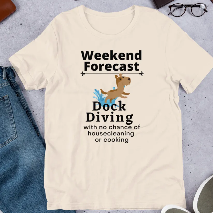 Dock Diving Weekend Forecast T-Shirts - Light