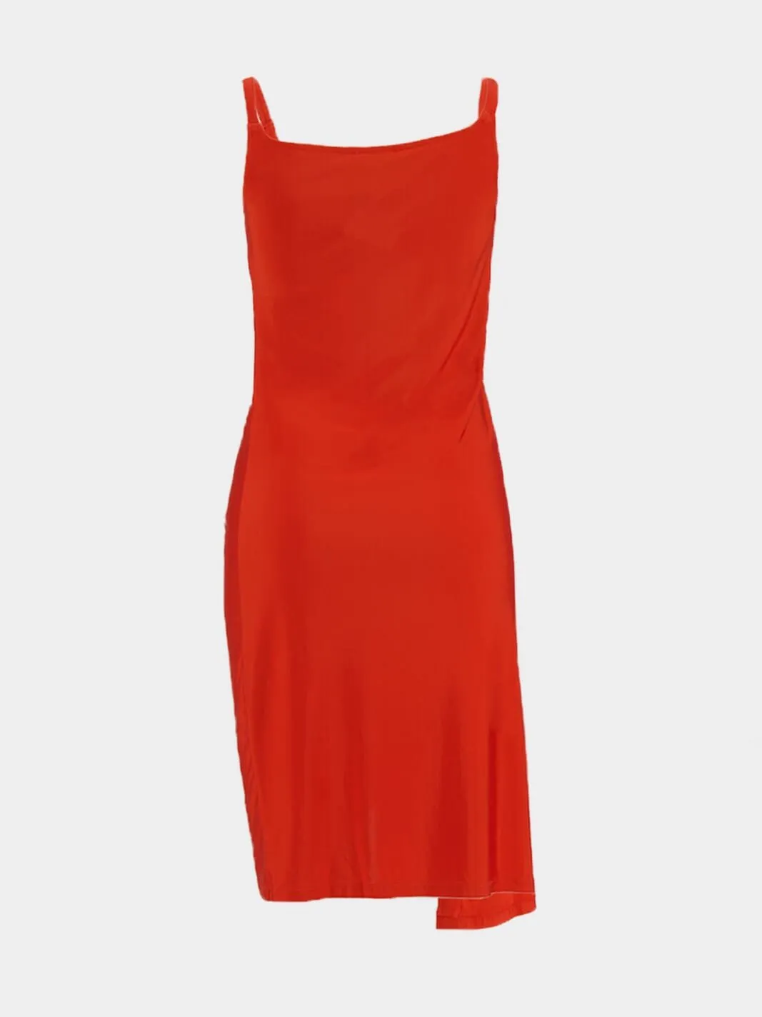 Draped Satin Dress
