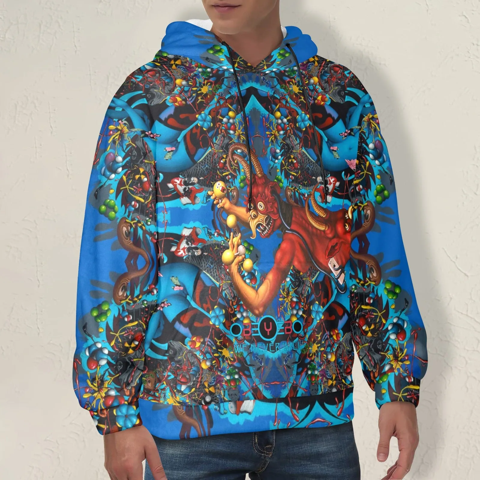 Drowning Men's Flannel Hoodie