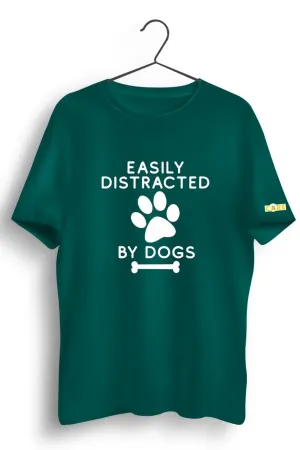 Easily Distracted Green Tshirt