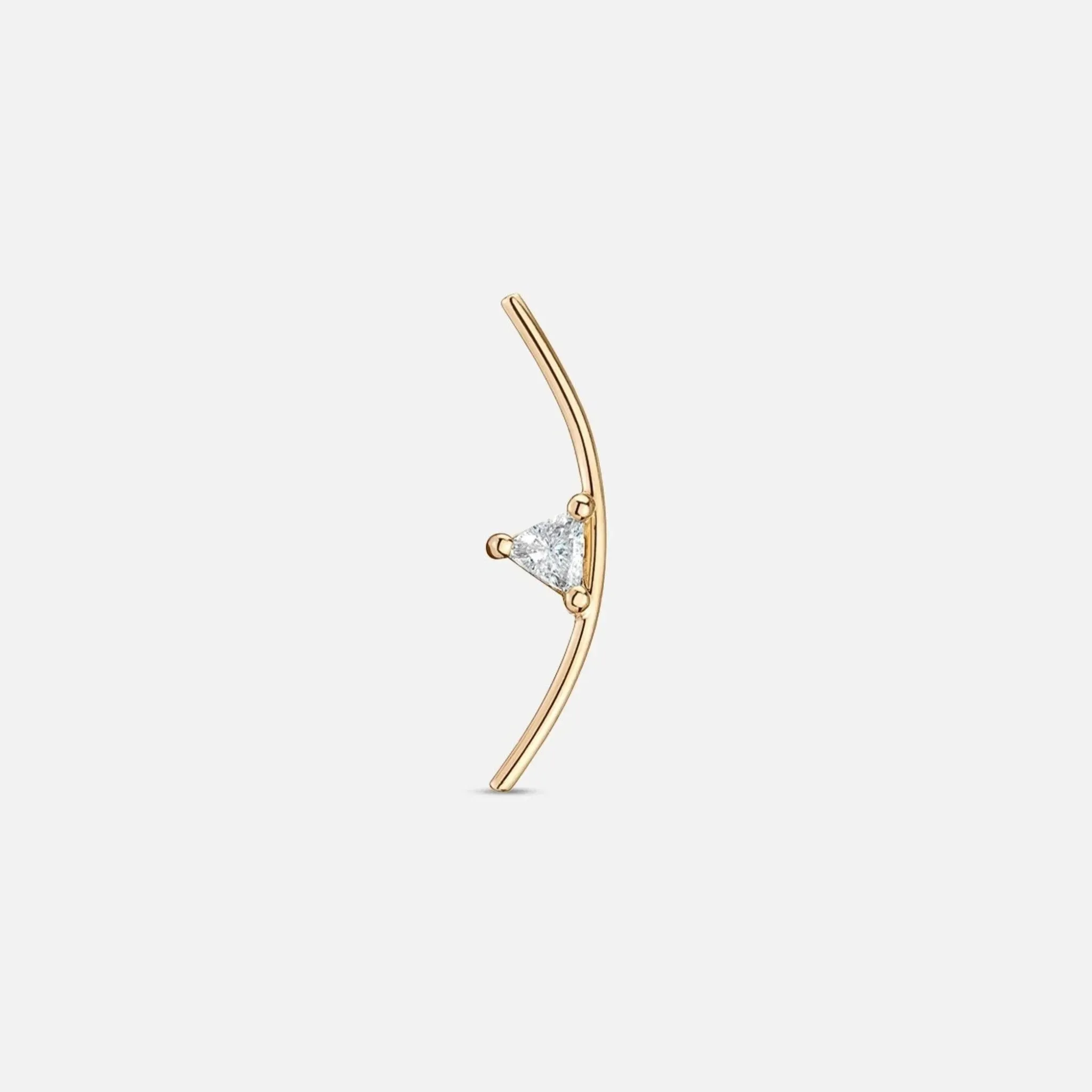 Element Curve Gold Stud Earring