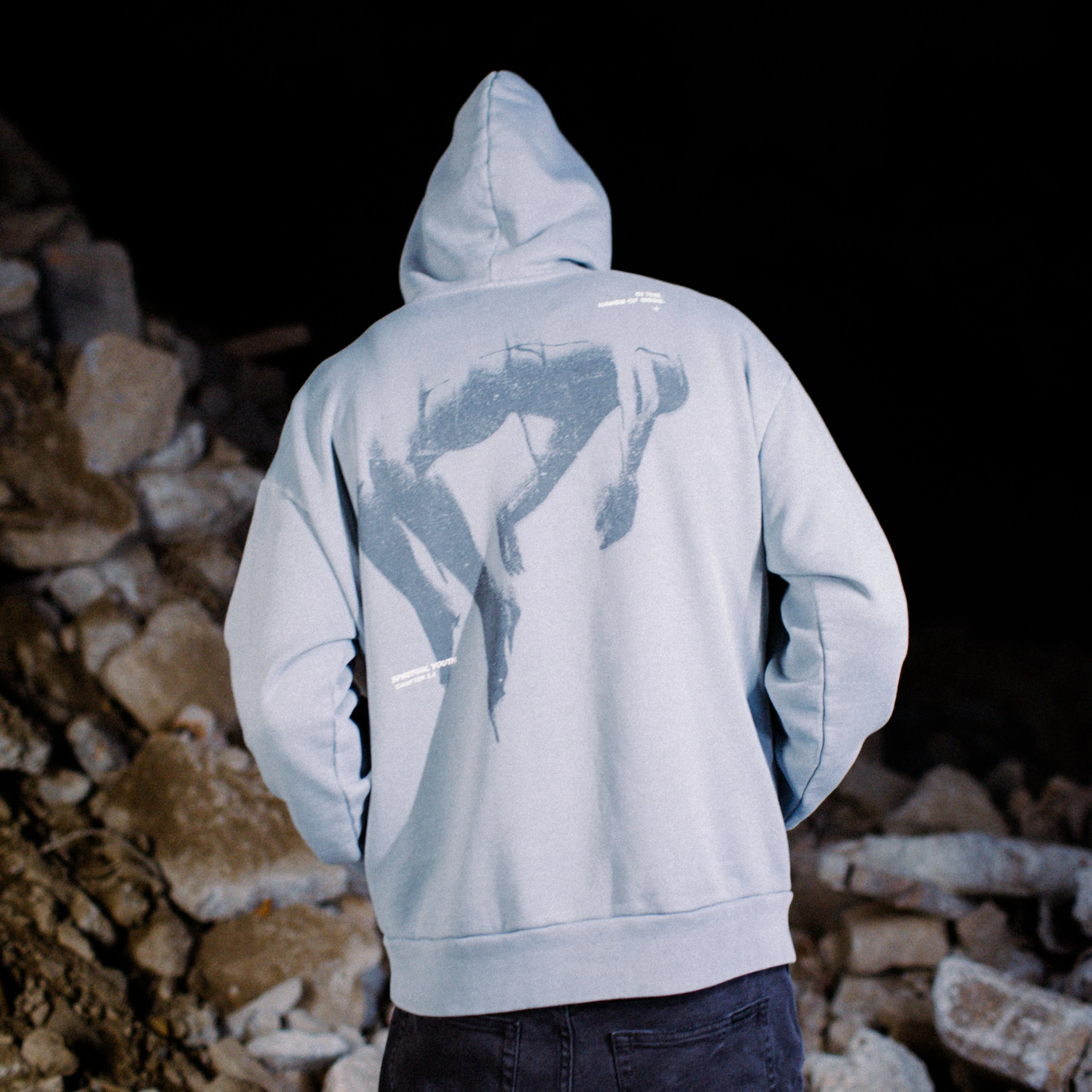 Faded Heavy Relaxed Hoodie Pigment Ultimate Grey