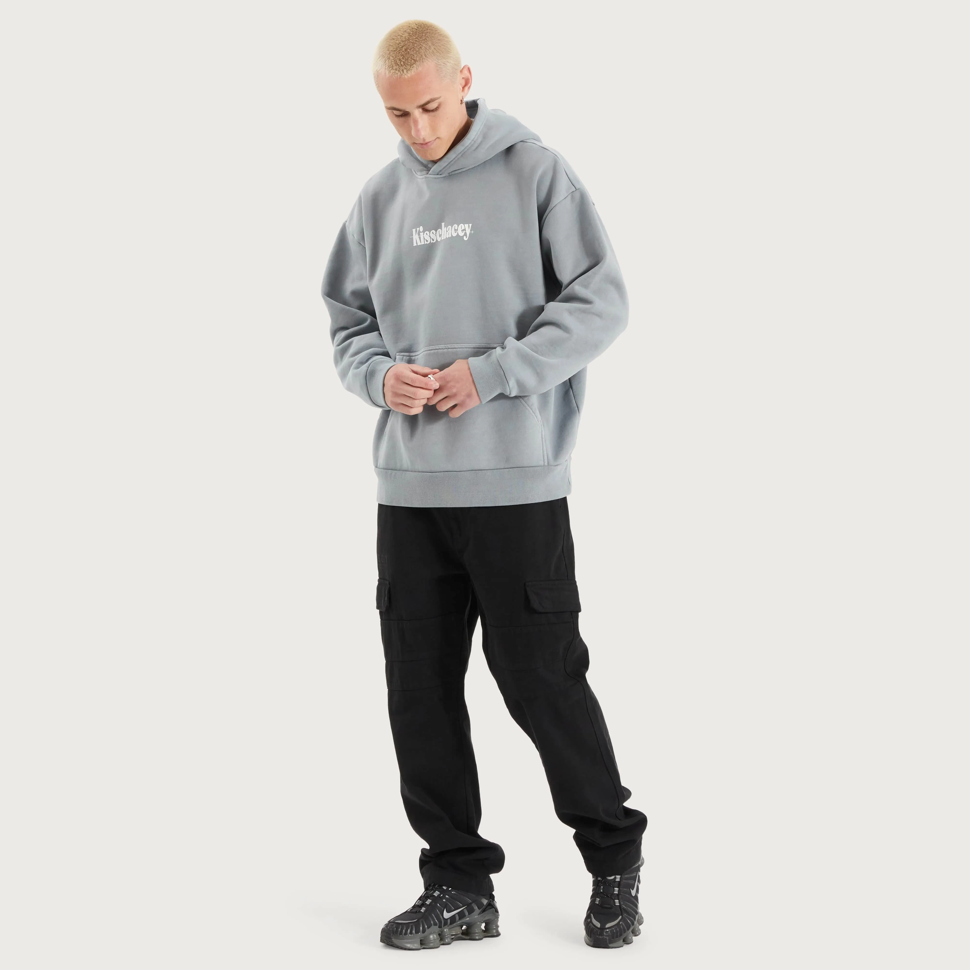 Faded Heavy Relaxed Hoodie Pigment Ultimate Grey