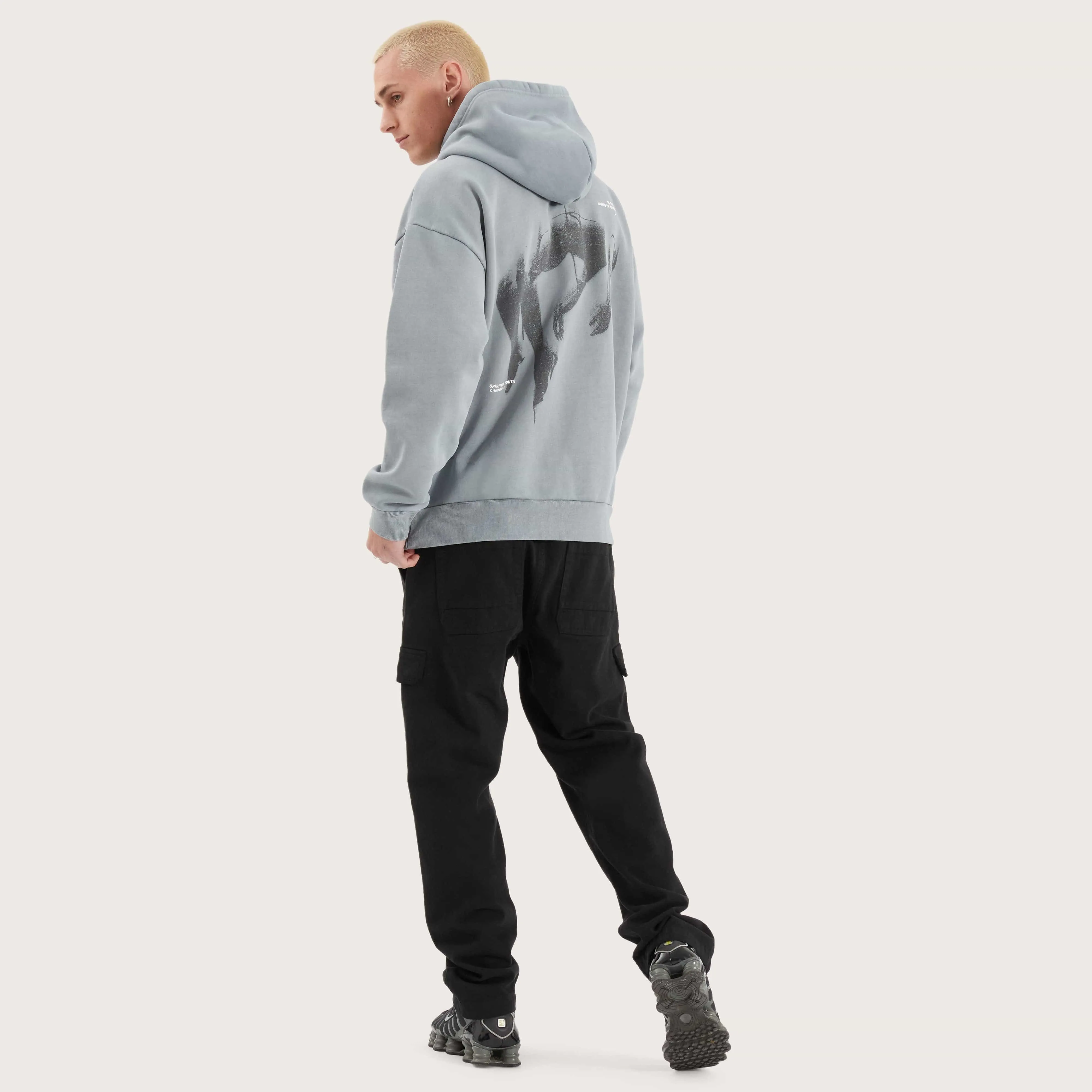 Faded Heavy Relaxed Hoodie Pigment Ultimate Grey