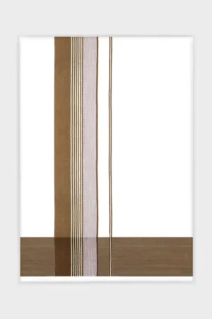 Fahadh Imran - Wood Brown Smooth Cotton Double Layered Dhoti With Fancy Borders | Uathayam