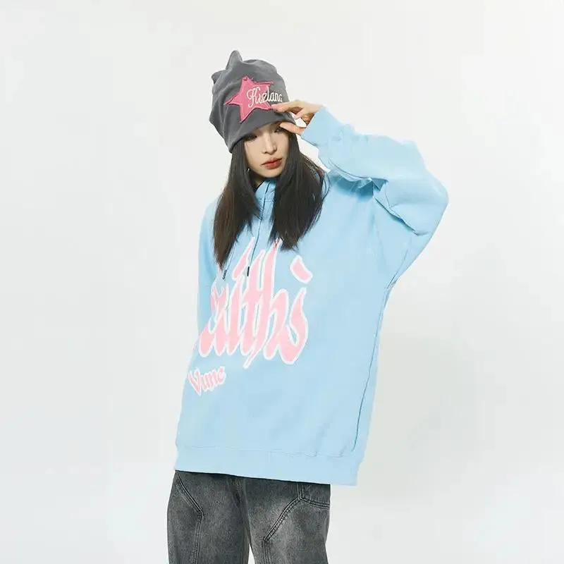 Faith Graphic Print Hoodie from Y2K Streetwear Store