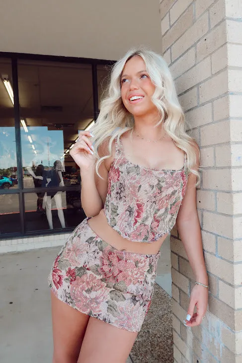 Fallsom Tapestry Corset Top