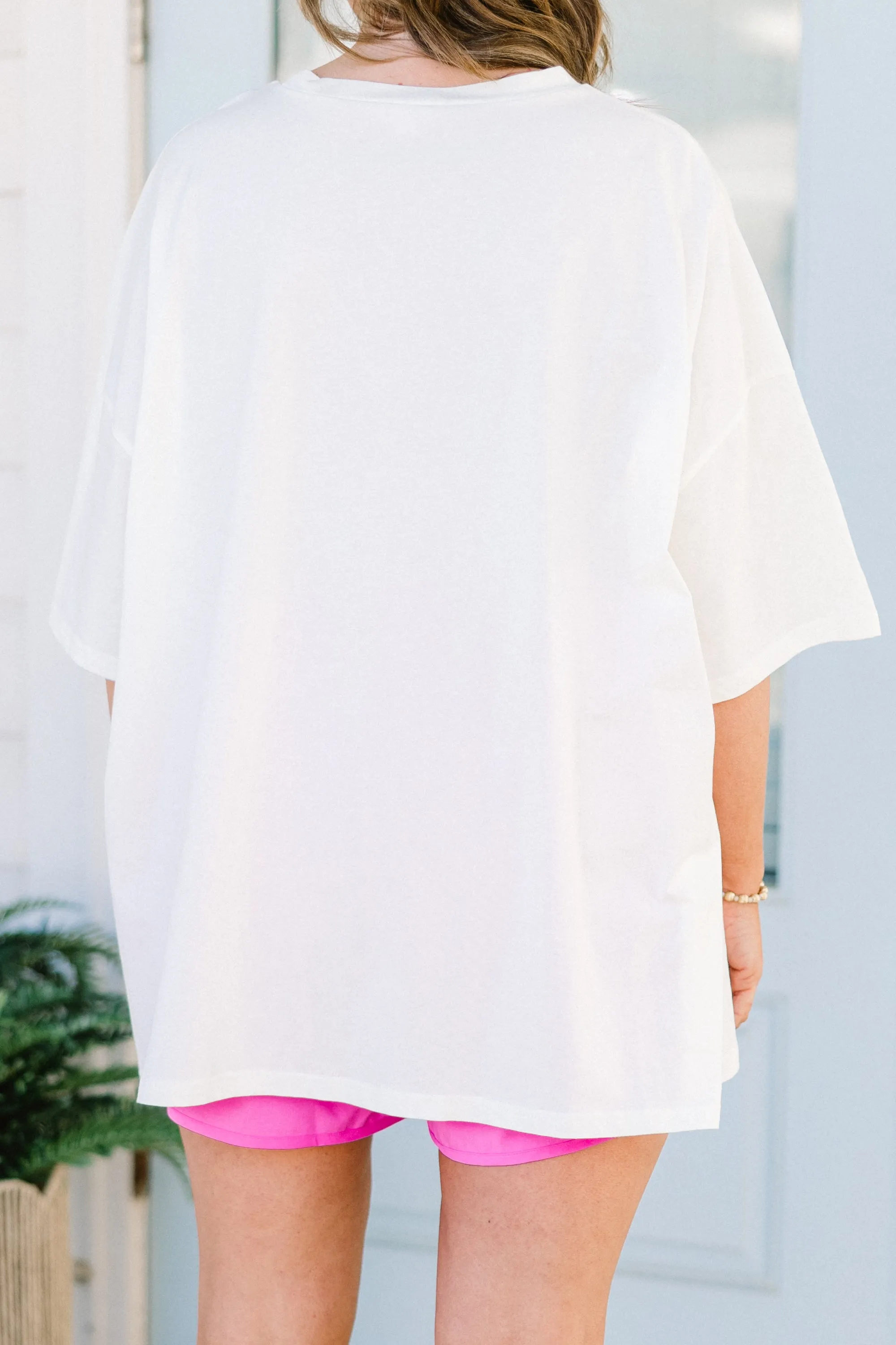 Find Me At The Beach Boyfriend Tee, Ivory