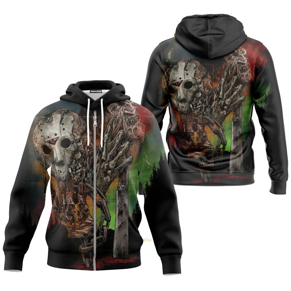 Freddy vs. Jason Zip Hoodies QT308456