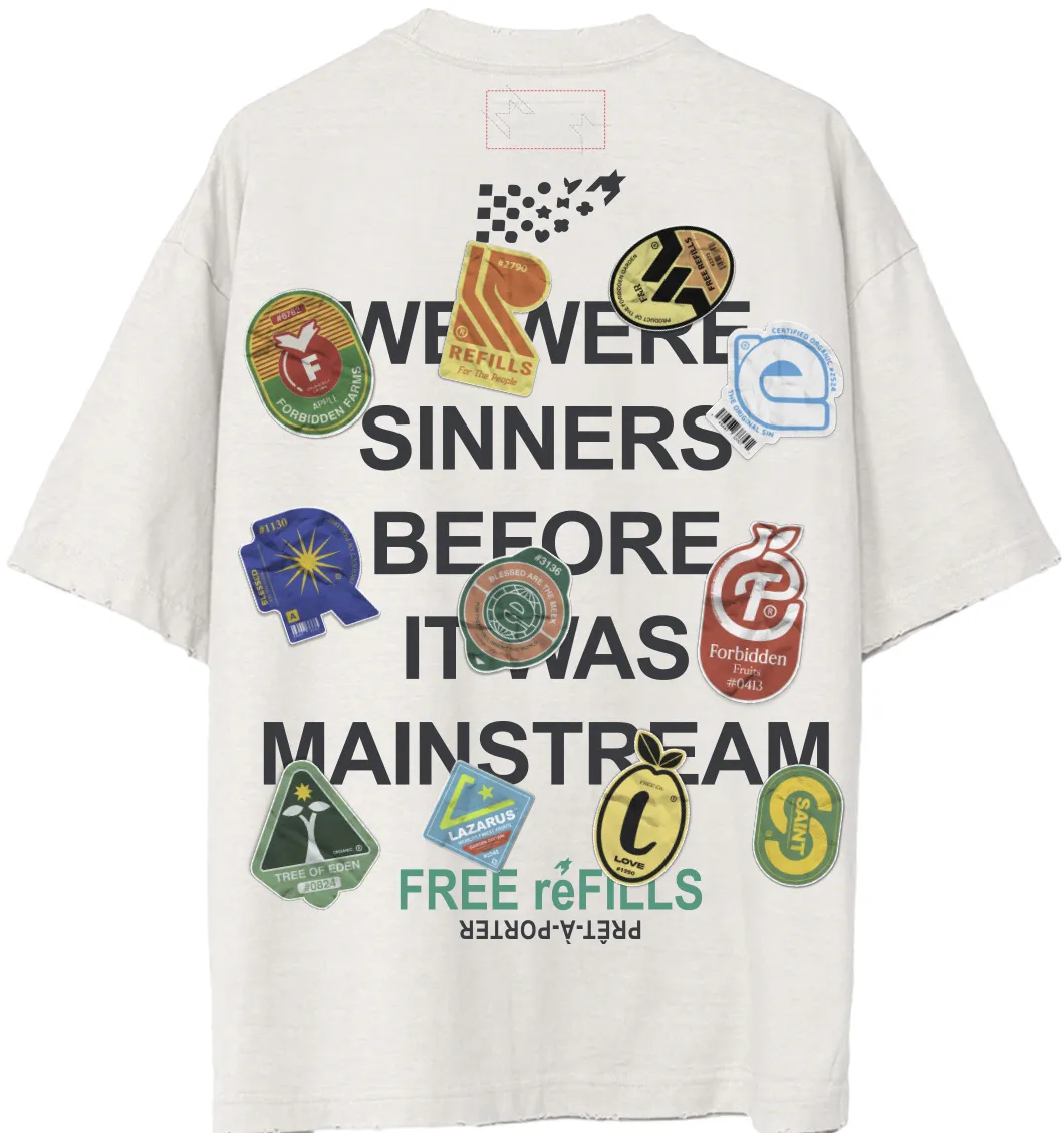 FREE REFILLS FORBIDDEN TEE (VINTAGE WHITE)