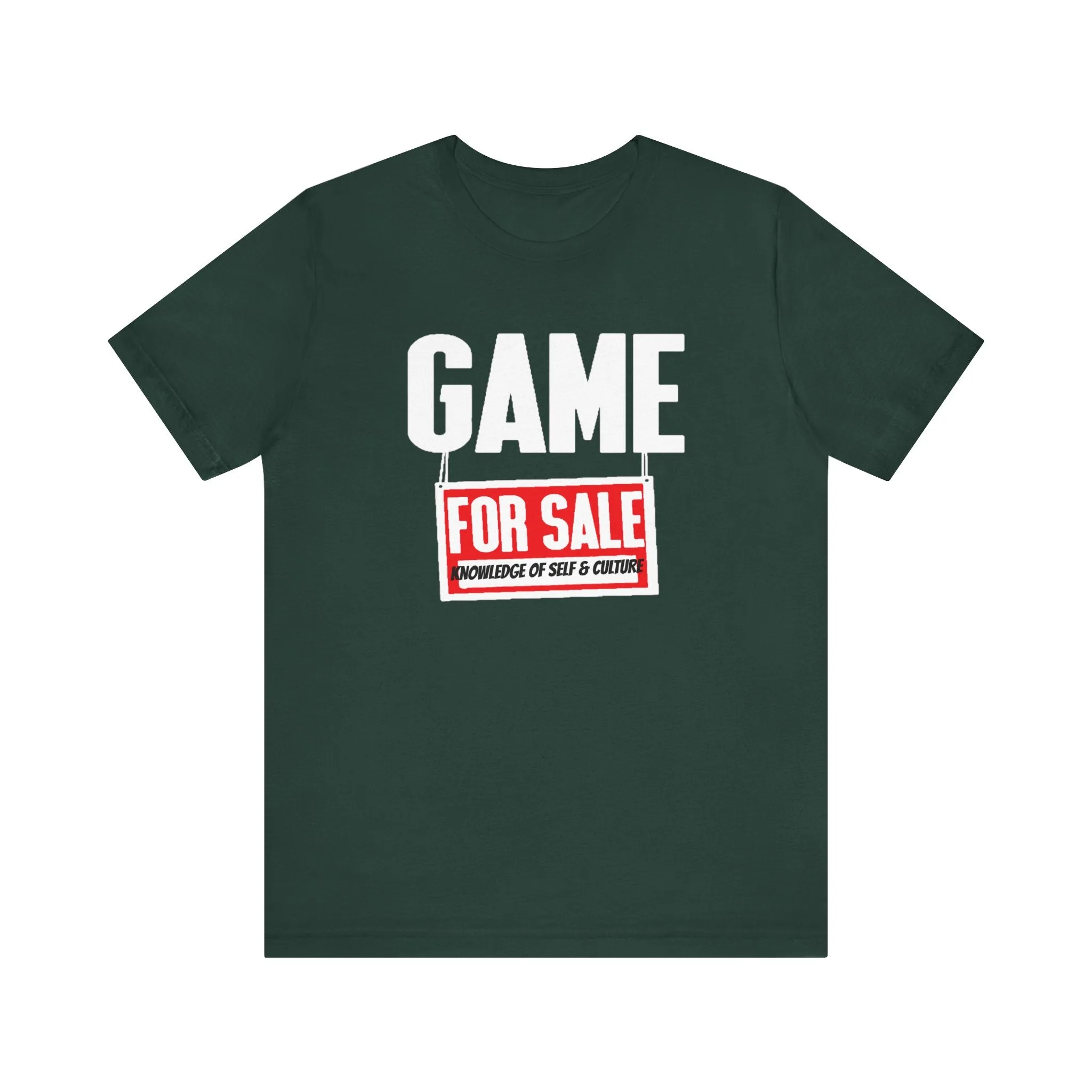 Game For Sale: Unisex Jersey Short Sleeve Tee