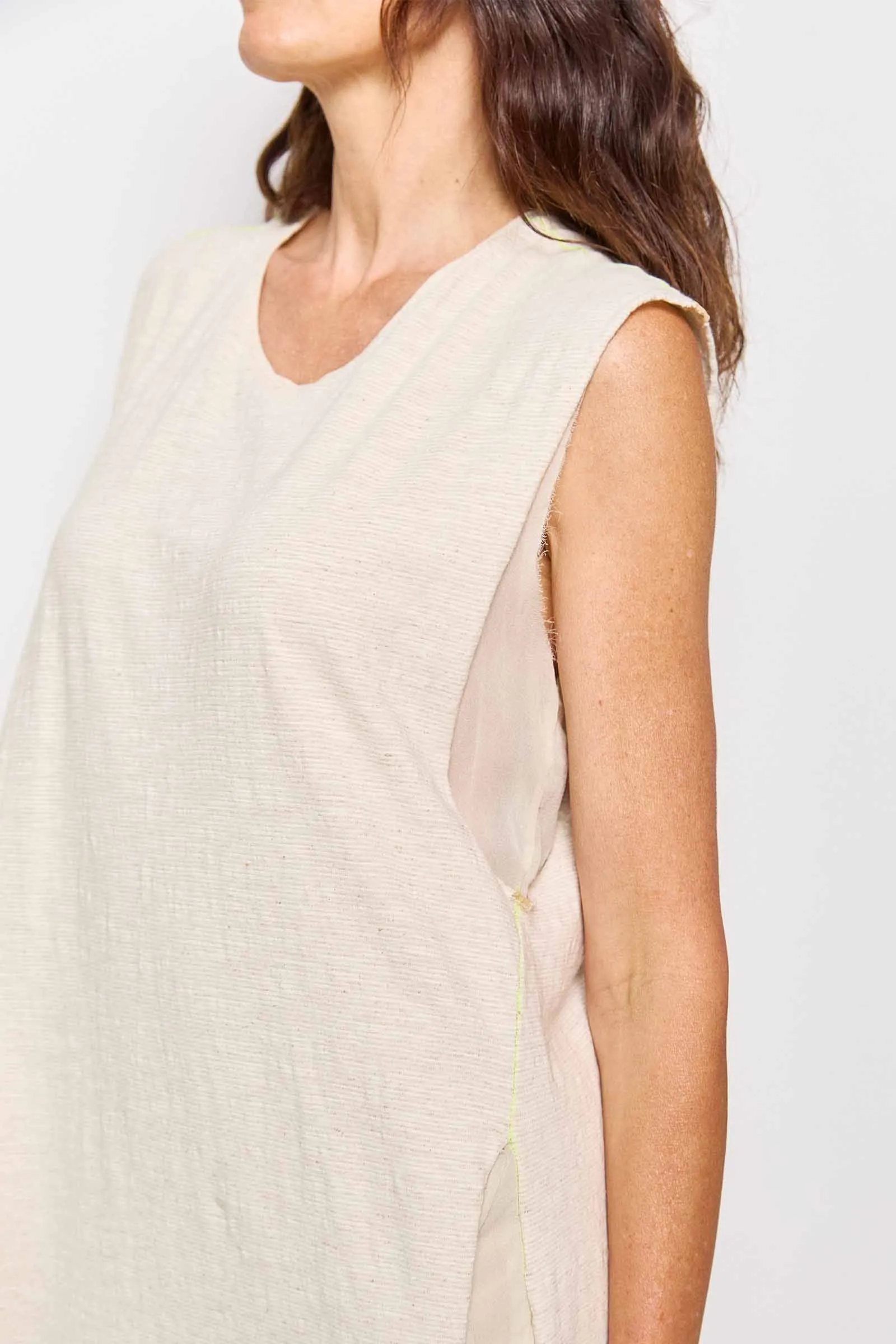 garçonne linen dress