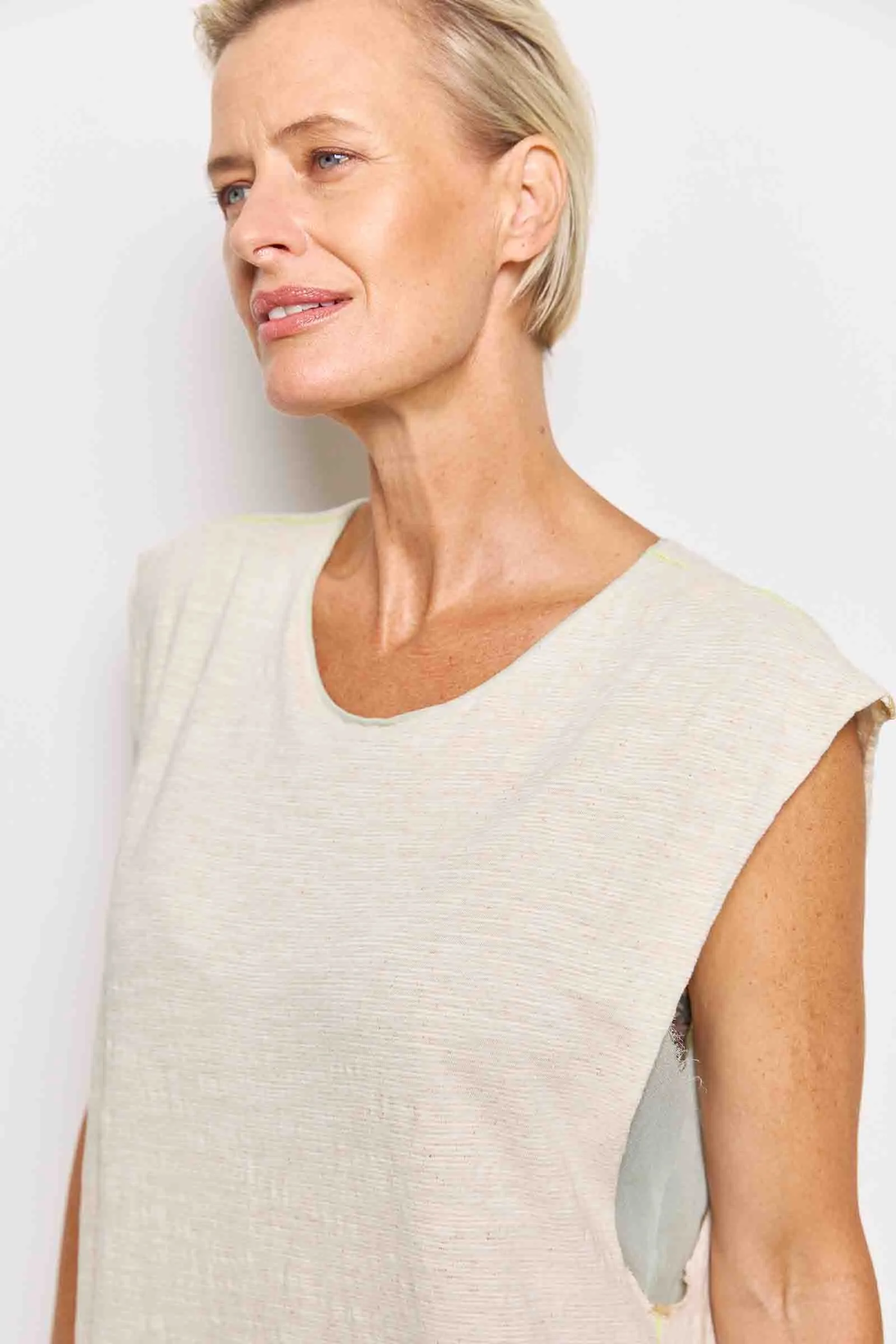 garçonne linen dress