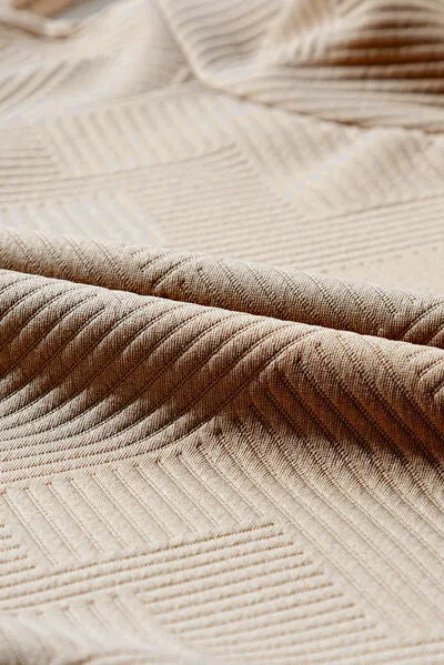 Gestructureerde coltrui met lange mouwen