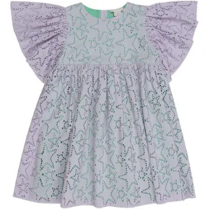 Girls Organic Star Embroidery Dress