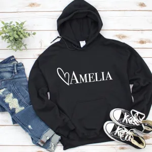 Girls personalised hoodie