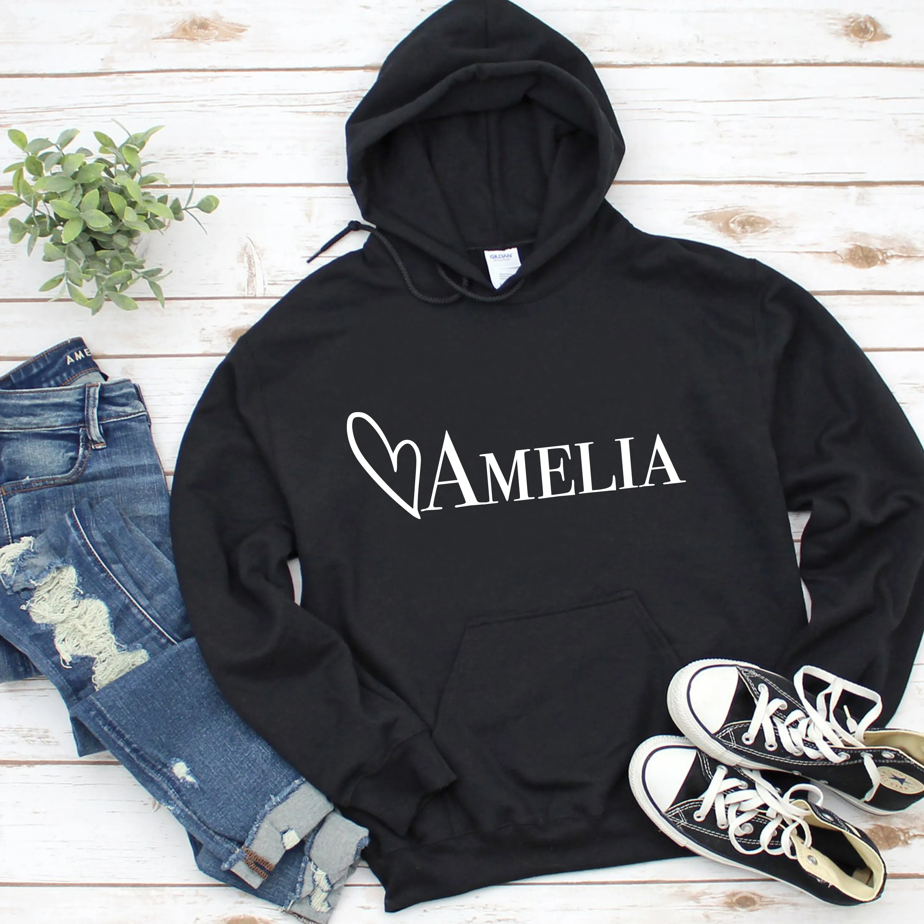 Girls personalised hoodie