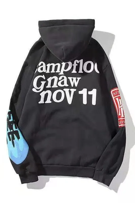 Graffiti Letter Print Hoodie