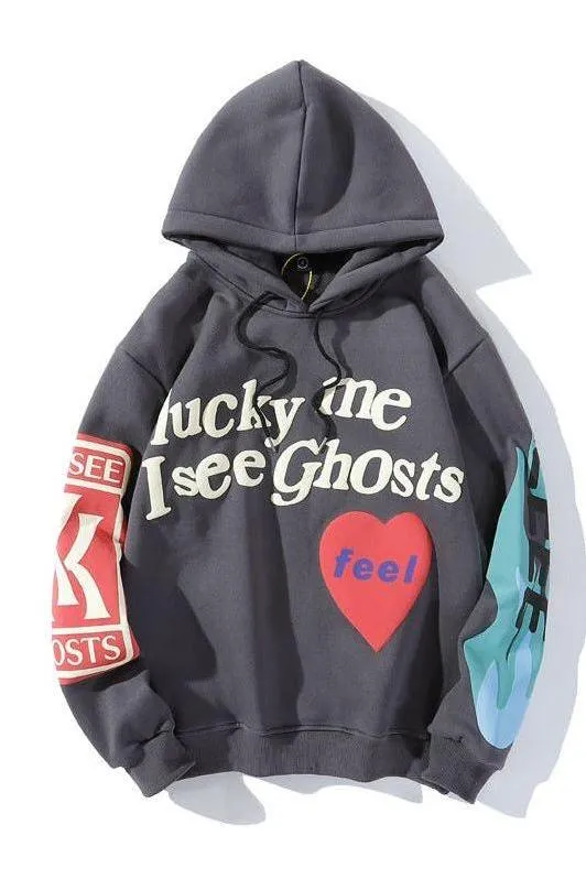 Graffiti Letter Print Hoodie