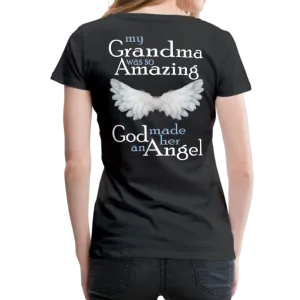 Grandma Amazing Angel Women’s Premium T-Shirt (CK1890W)