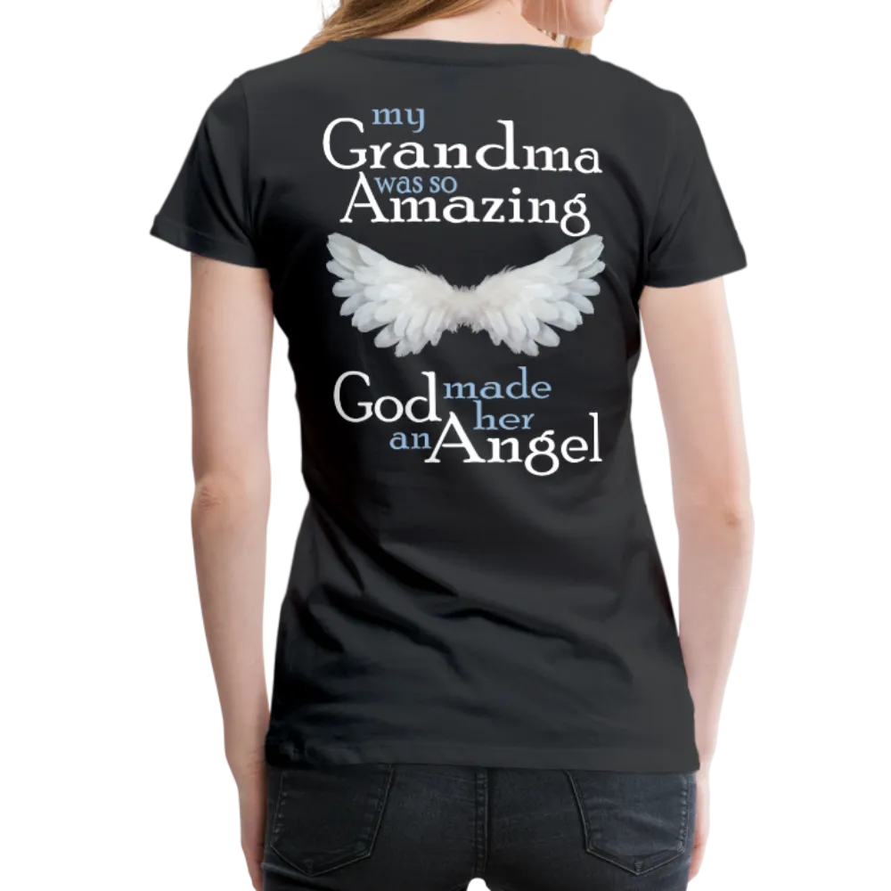 Grandma Amazing Angel Women’s Premium T-Shirt (CK1890W)
