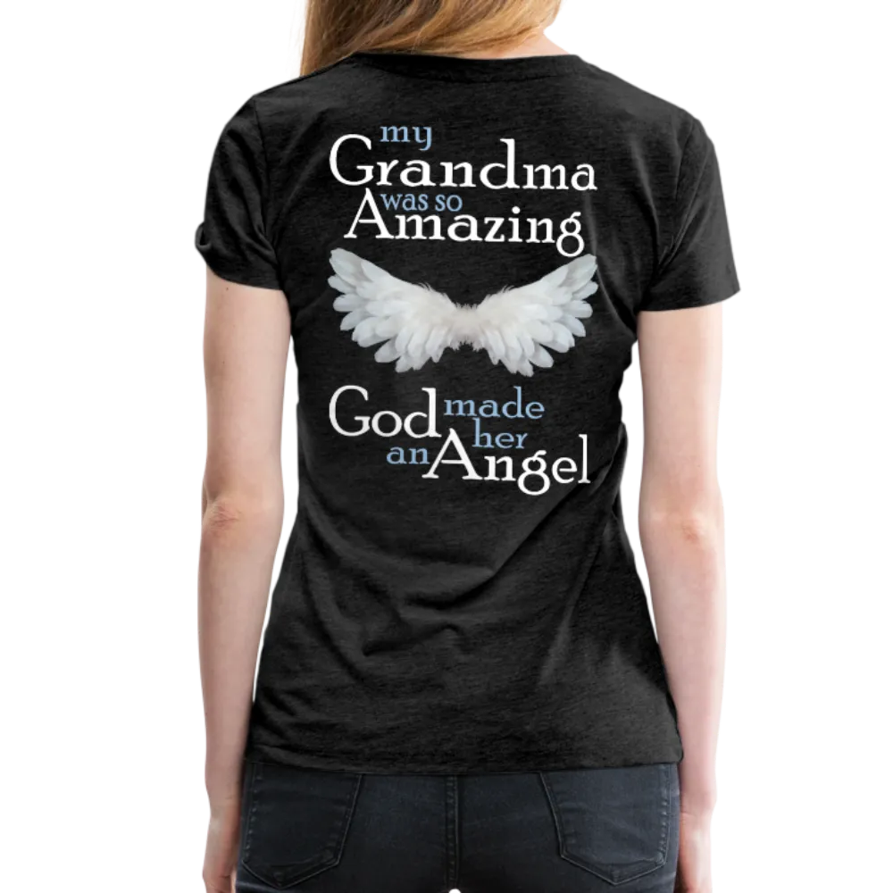 Grandma Amazing Angel Women’s Premium T-Shirt (CK1890W)