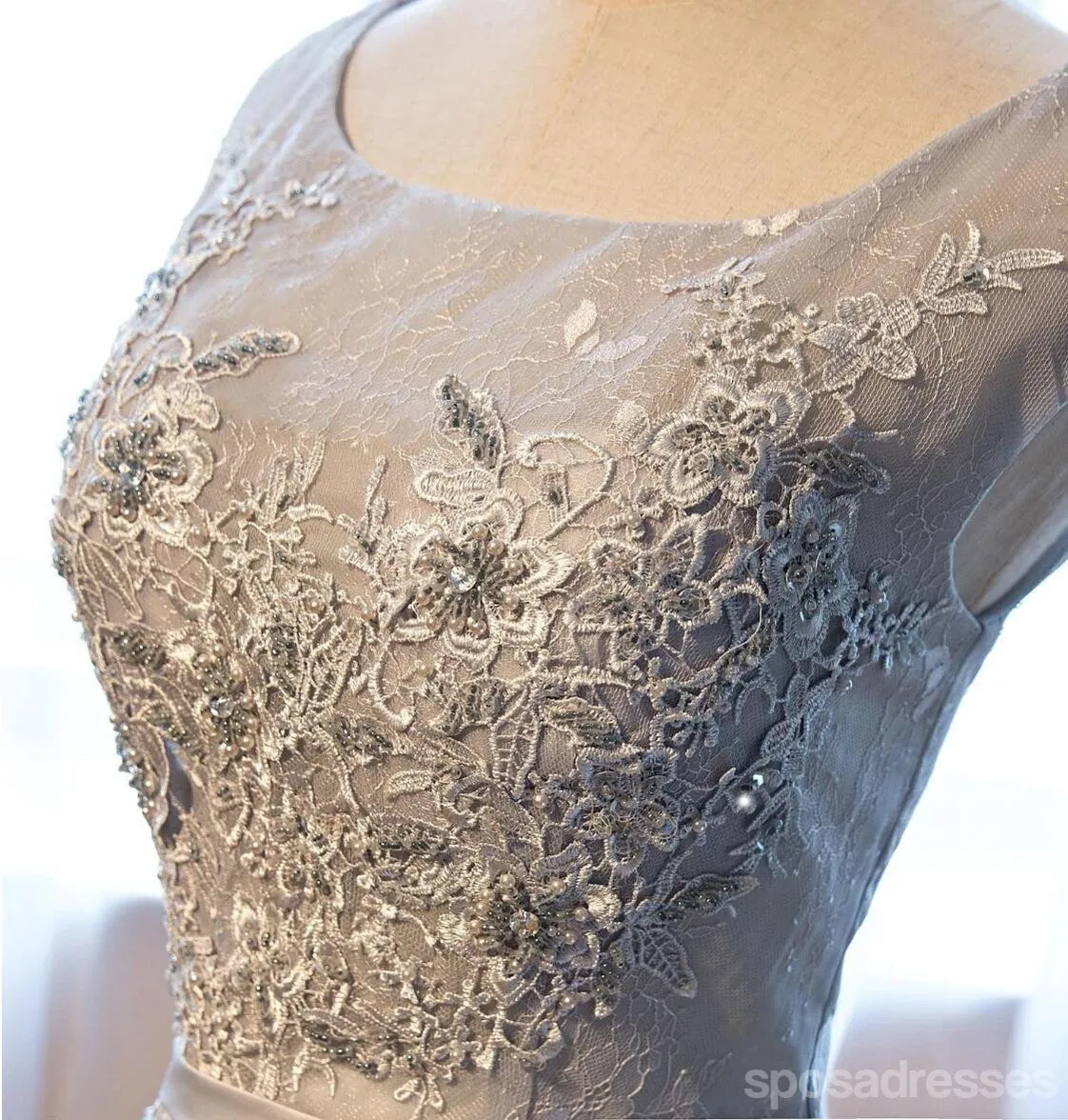Gray Lace Sexy See Through Homecoming Prom Dresses, Affordable Short Party Prom Sweet 16 Dresses, Perfect Homecoming Cocktail Dresses, CM349