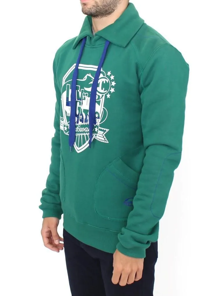 Green pullover cotton sweater