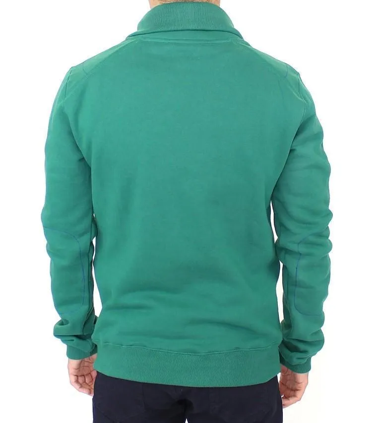 Green pullover cotton sweater