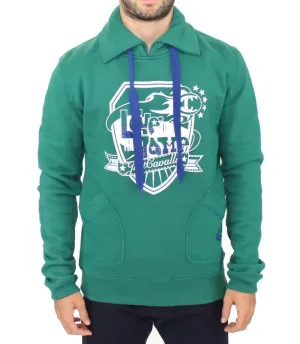 Green pullover cotton sweater