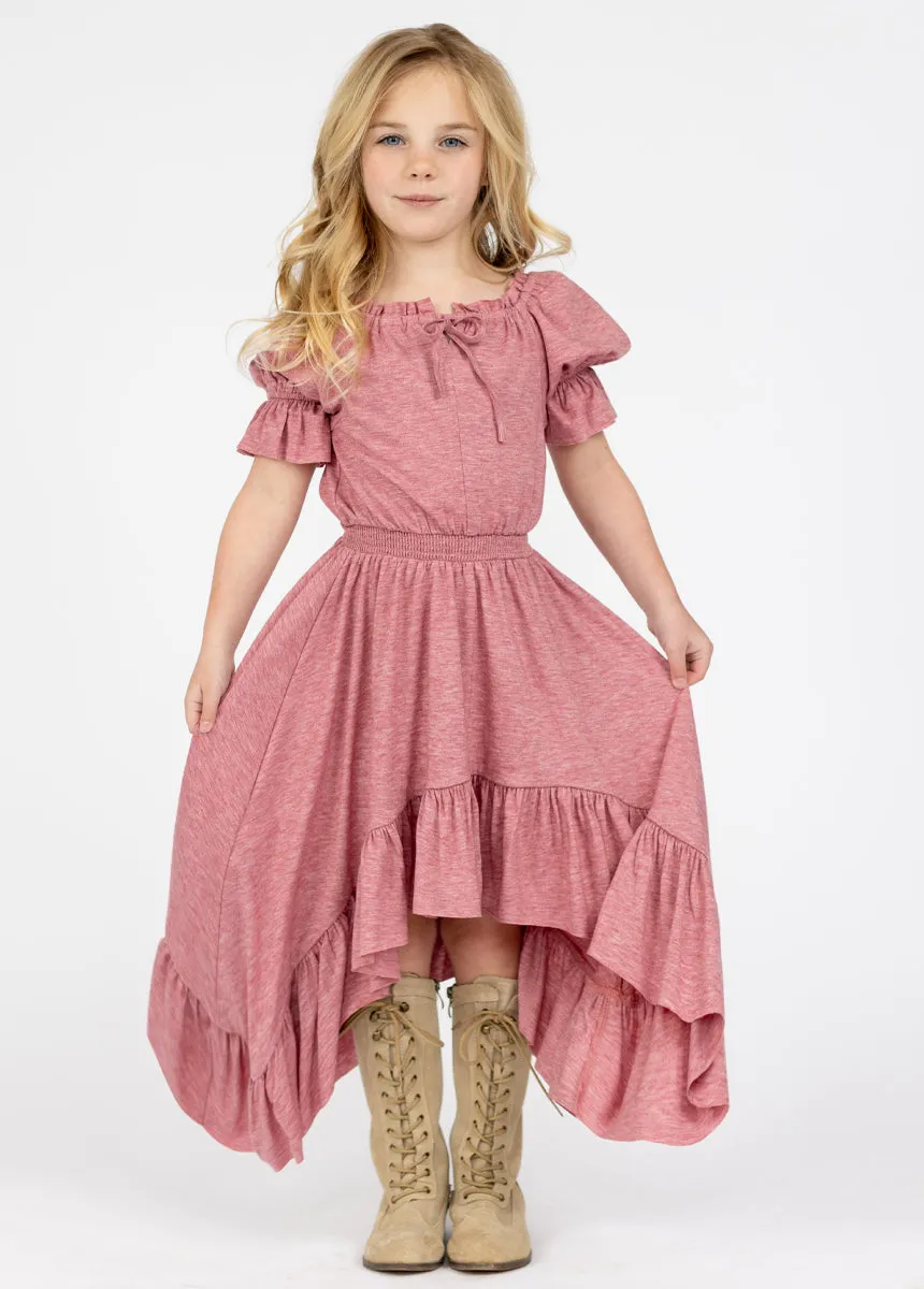 Gwenola Dress in Heather Rose