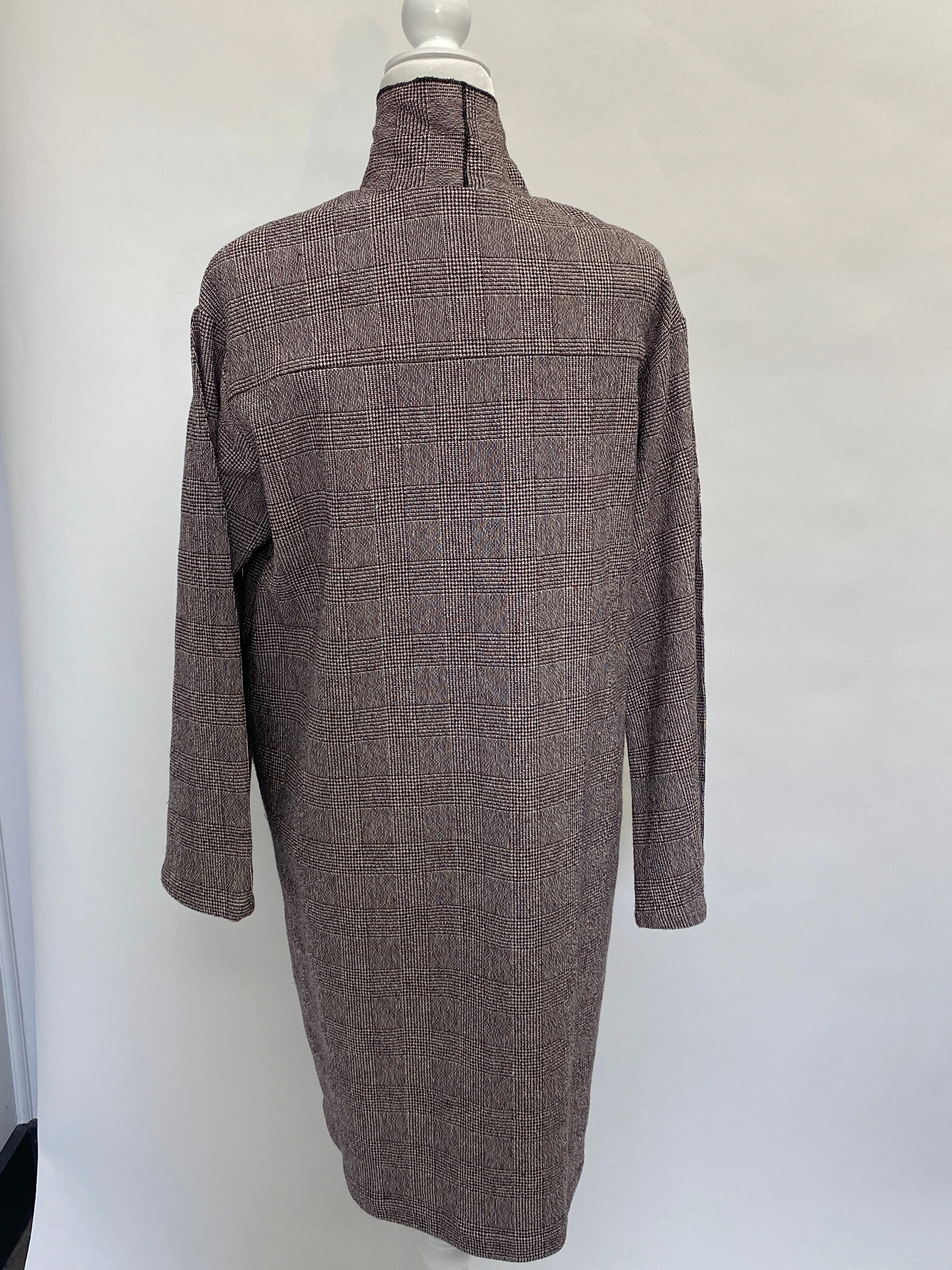 Hache Plaid Oversized Dress
