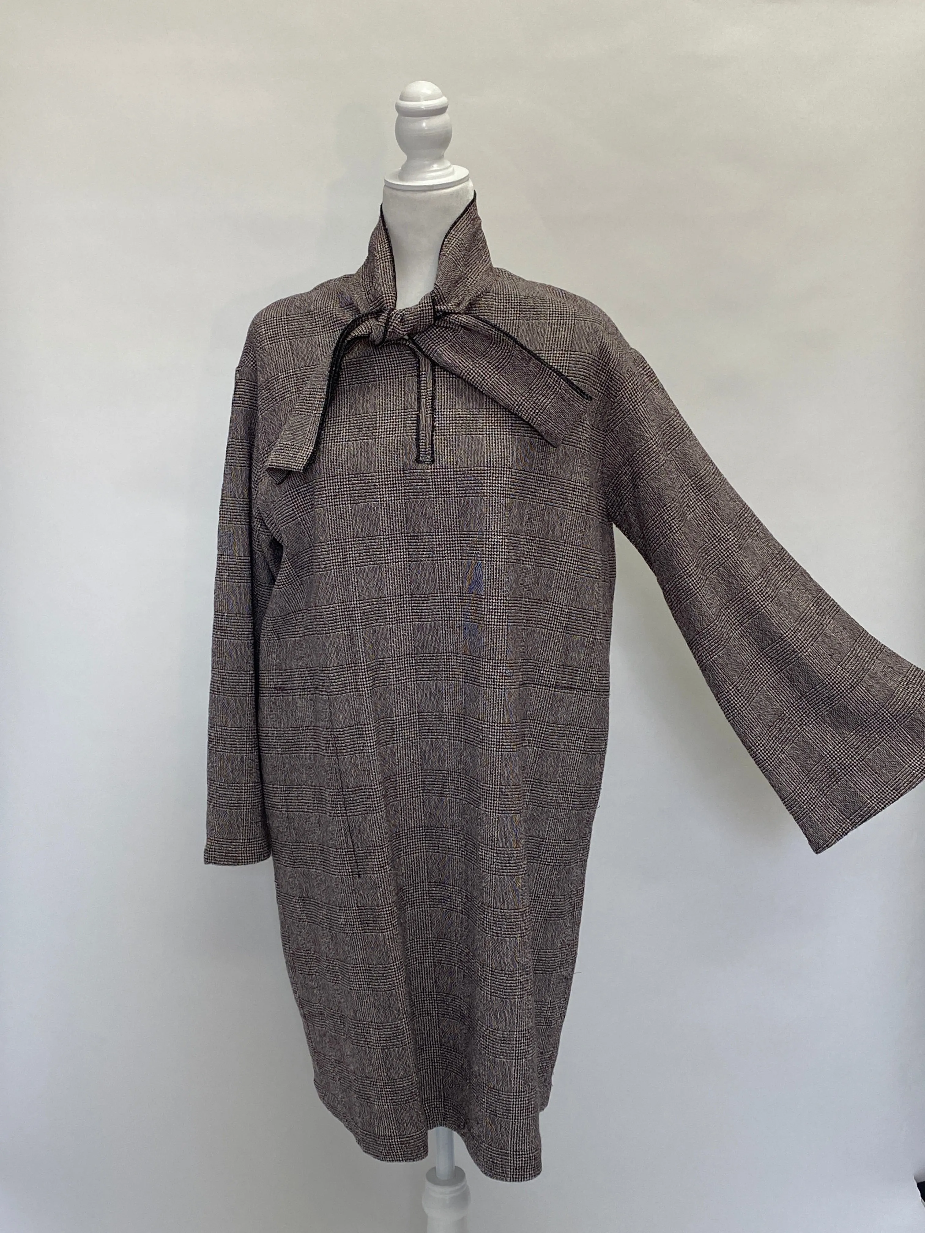 Hache Plaid Oversized Dress