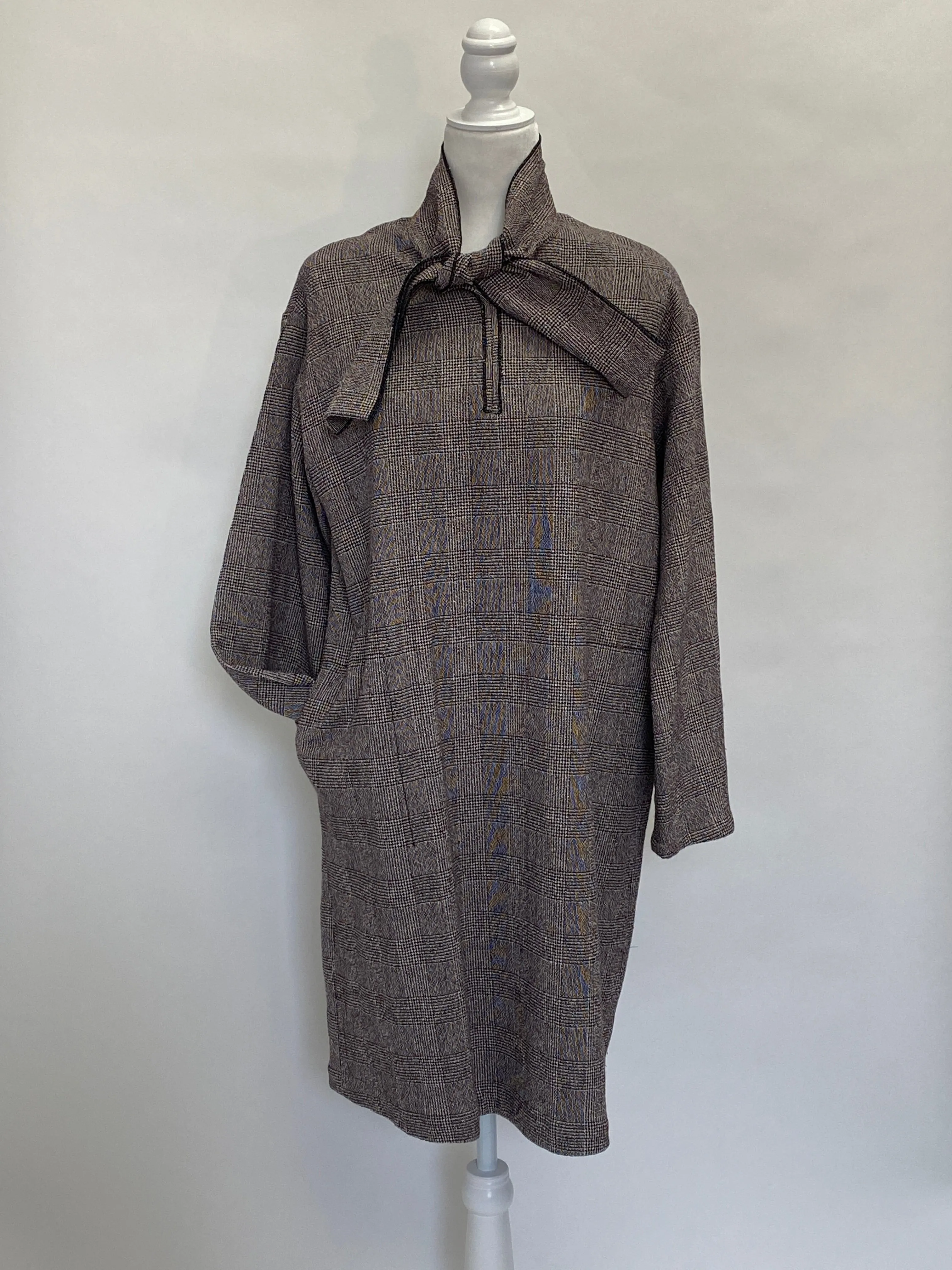 Hache Plaid Oversized Dress
