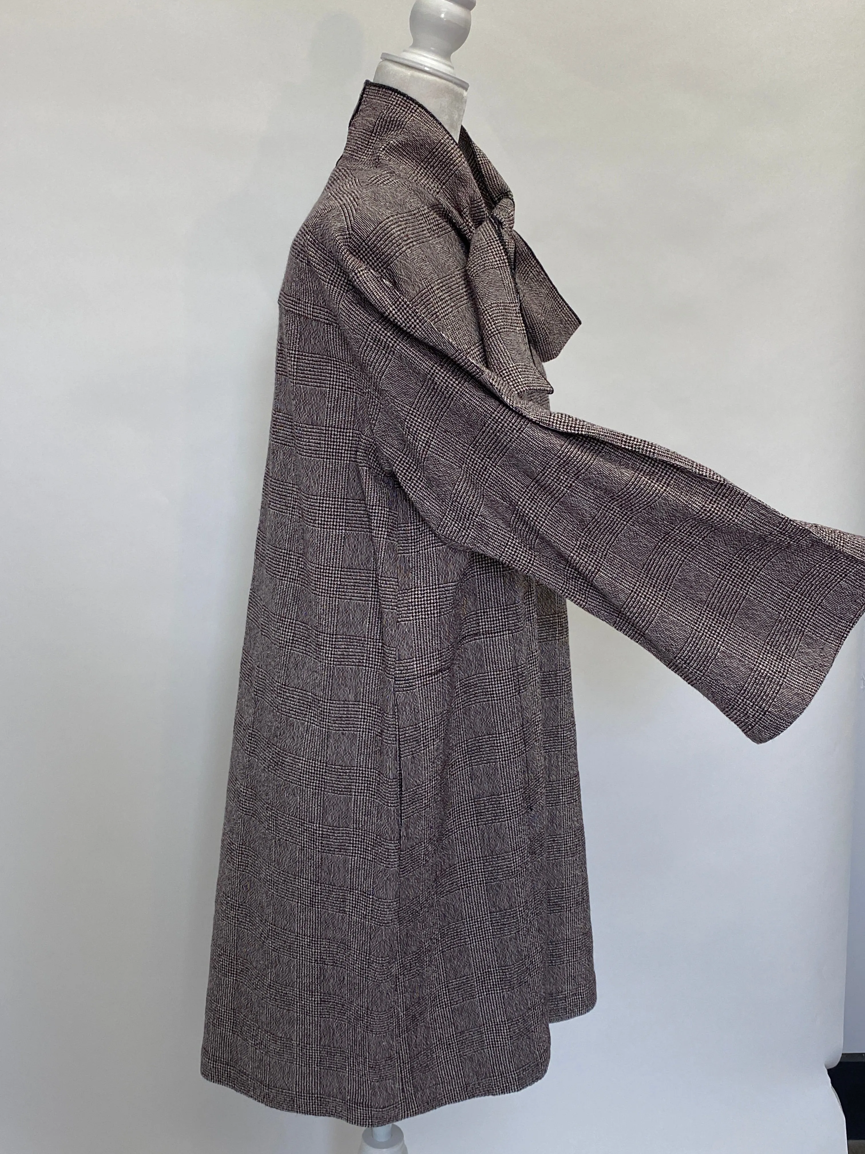 Hache Plaid Oversized Dress