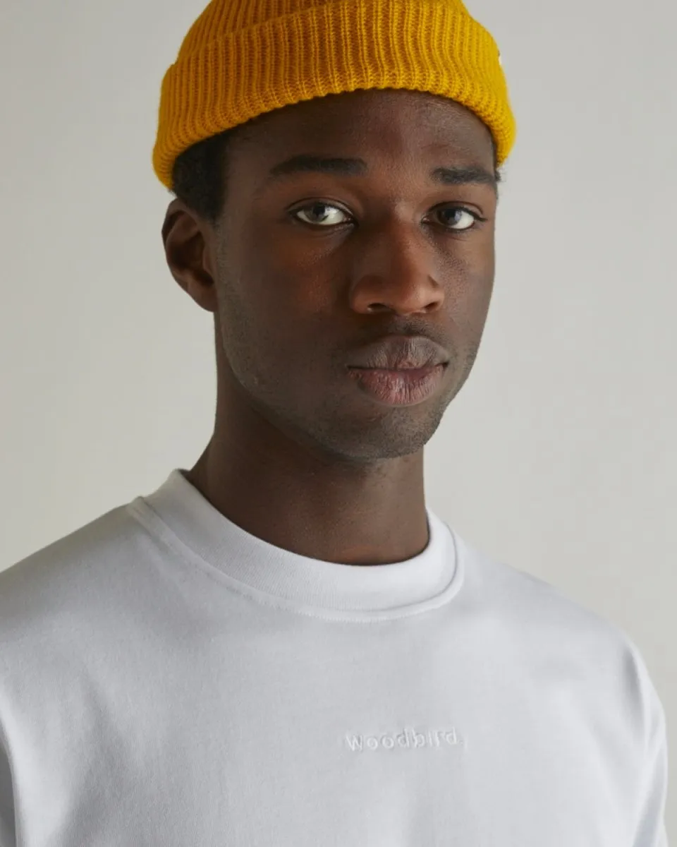 Hanes Base L/S Tee - White