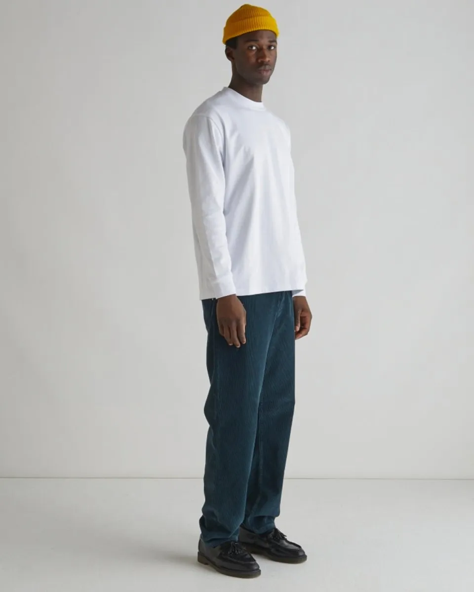 Hanes Base L/S Tee - White