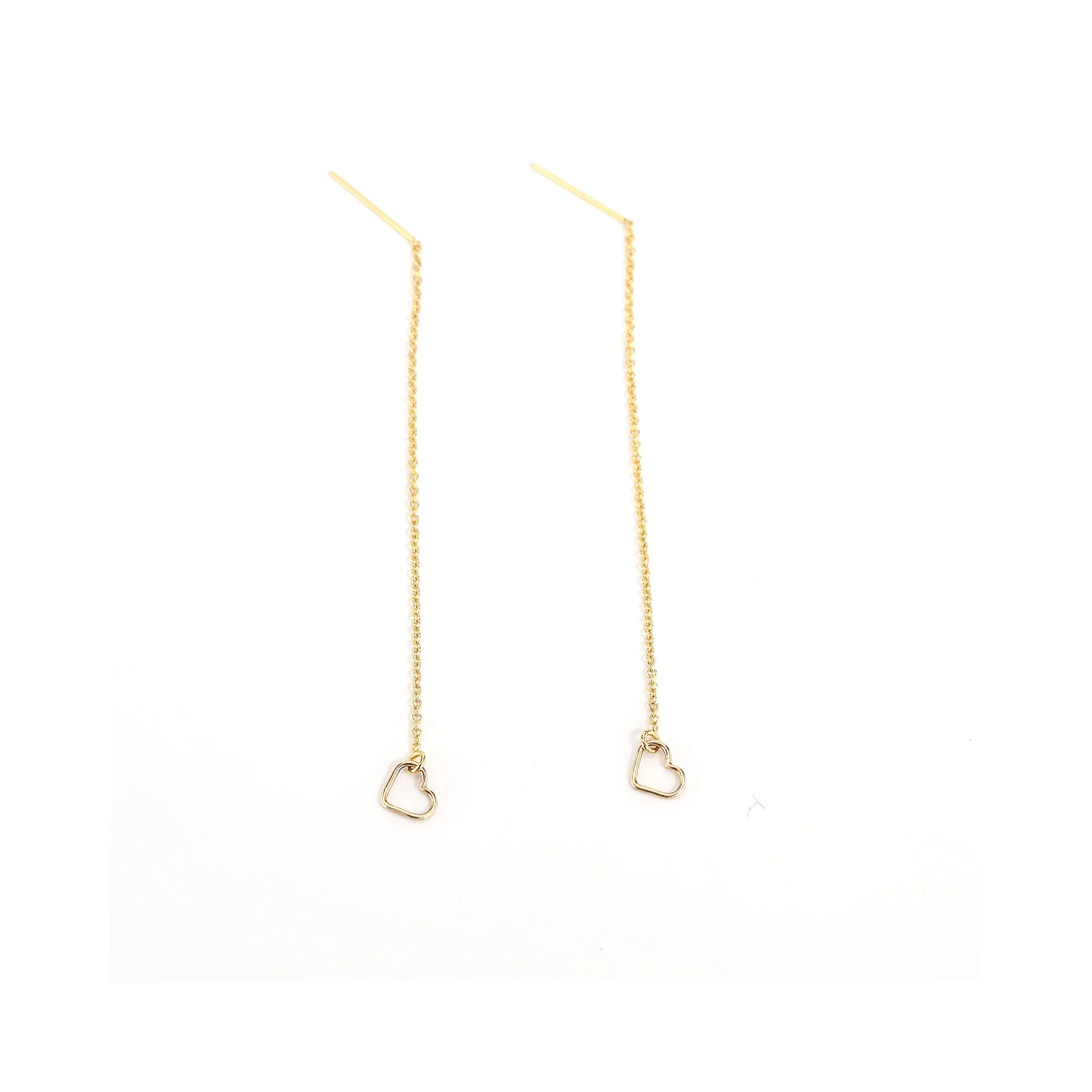 Heart Threader Earrings