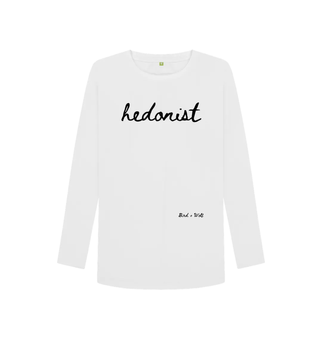Hedonist Long Sleeve Tee (Italics)