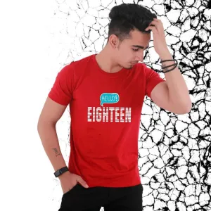 Hello Eighteen - 18th Birthday T-Shirt for Boys