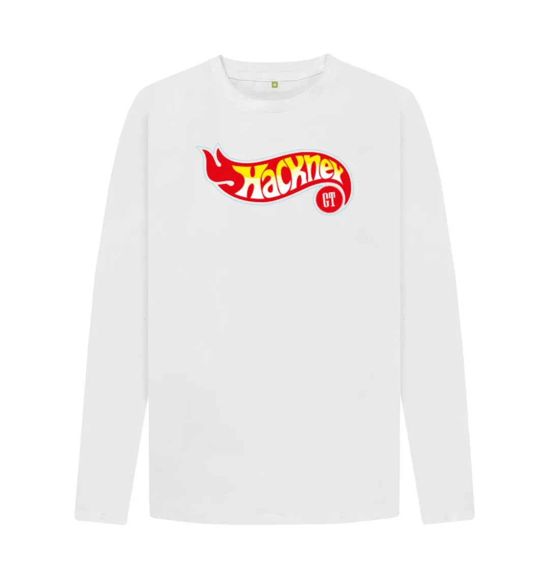 Hotwheeling Organic Long Sleeved T-shirt, White, Black, Grey, Denim Blue