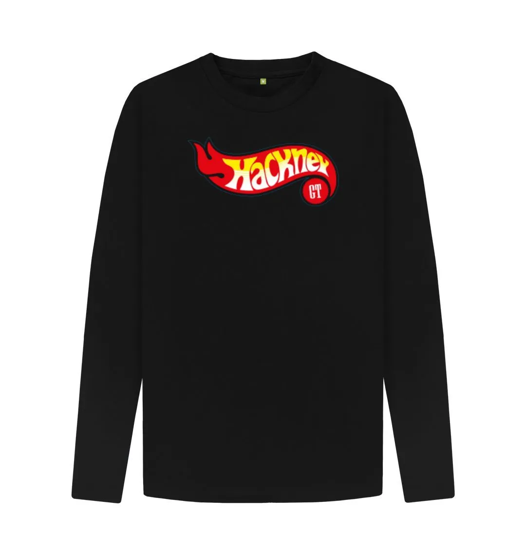 Hotwheeling Organic Long Sleeved T-shirt, White, Black, Grey, Denim Blue