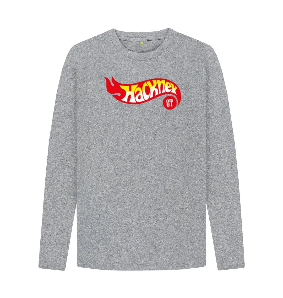 Hotwheeling Organic Long Sleeved T-shirt, White, Black, Grey, Denim Blue