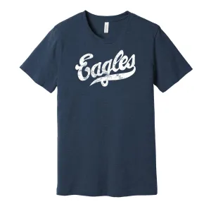 Houston/Newark Eagles Distressed Logo Shirt - Defunct Negro Baseball Team - Celebrate Black Heritage and History - Hyper Than Hype